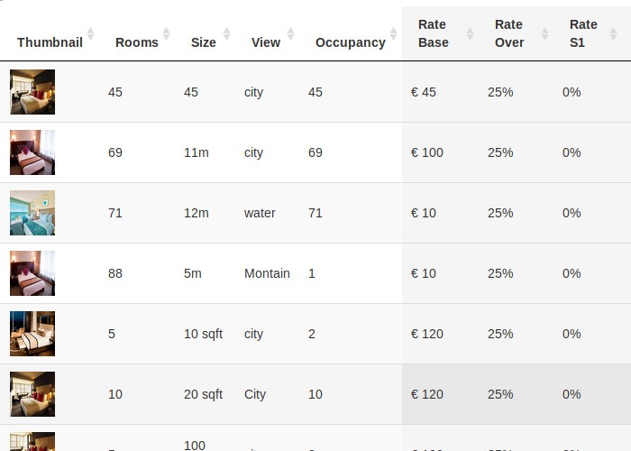 Hotel Rooms Management